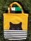 Cat Lover Gifts for Women - Black Cat Gifts for Cat Lovers - Cat Mom Gifts - Cat Themed Gifts - Happy Birthday Bags for Cat Lady Gifts - Reusable Cat Tote Bag (Yellow Cat)